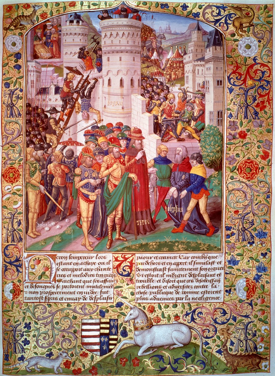Flavius Josephus bragte for Titus ved belejringen af Jerusalem, 70 af Unbekannt