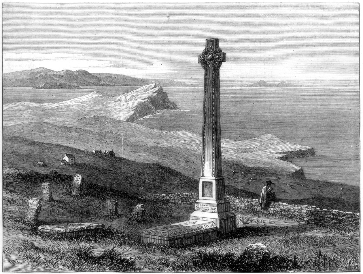 Flora Macdonalds monument, Kilmuir, Isle of Skye, Skotland, 1872 af Unbekannt