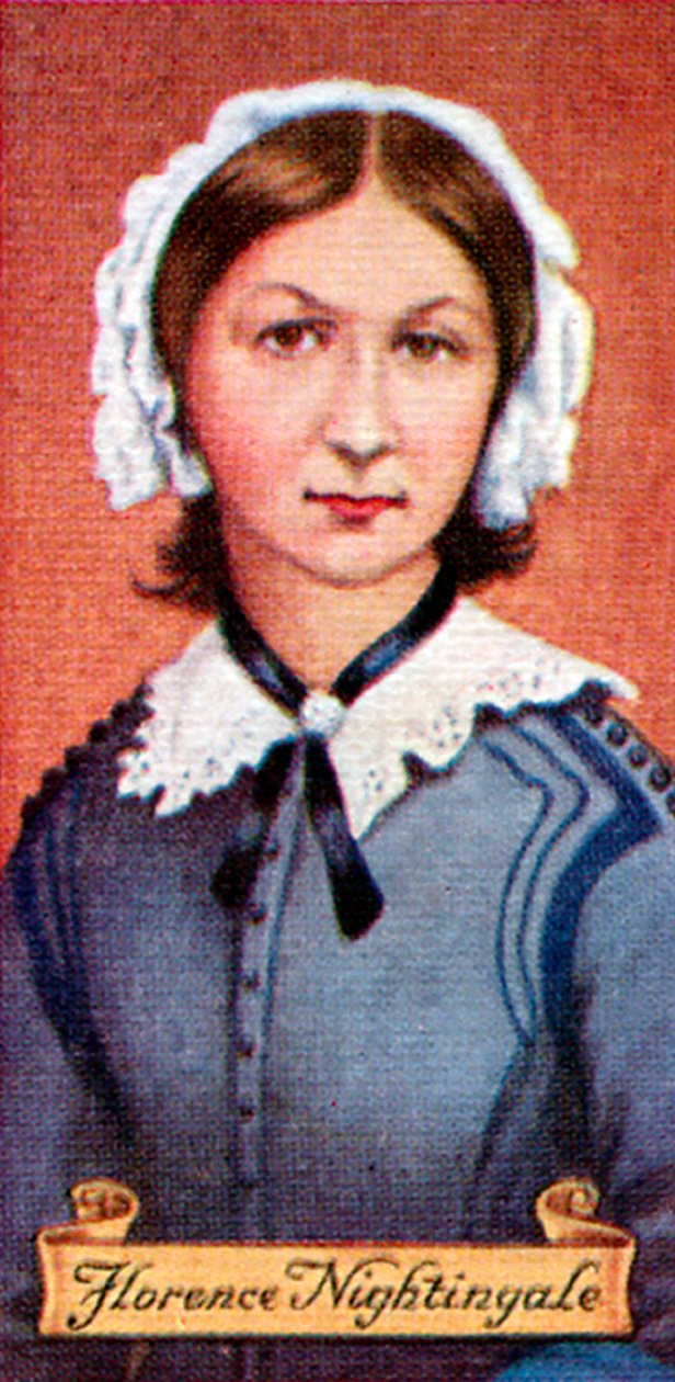 Florence Nightingale, taget fra en række cigaretkort, 1935 af Unbekannt