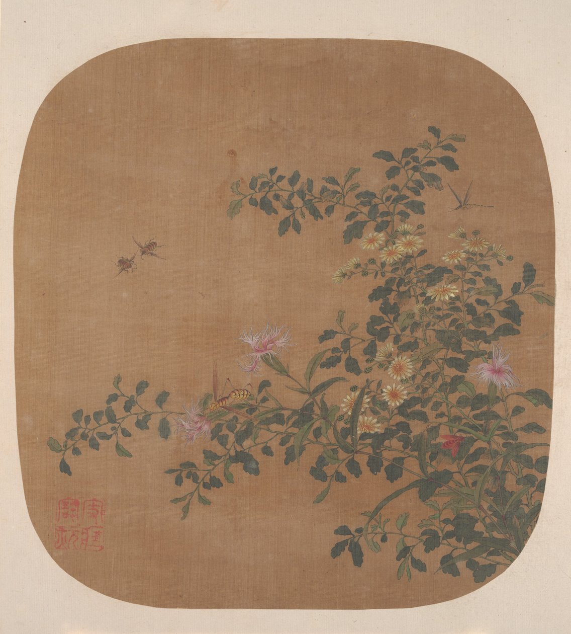 Blomster og bier, 1700-tallet. af Unbekannt
