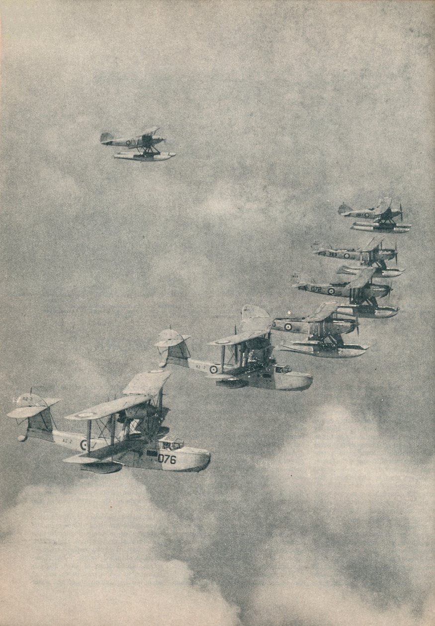 Flyvende både og flyvefly fra hangarskibe fra Royal Navy, c1936 c1937 af Unbekannt
