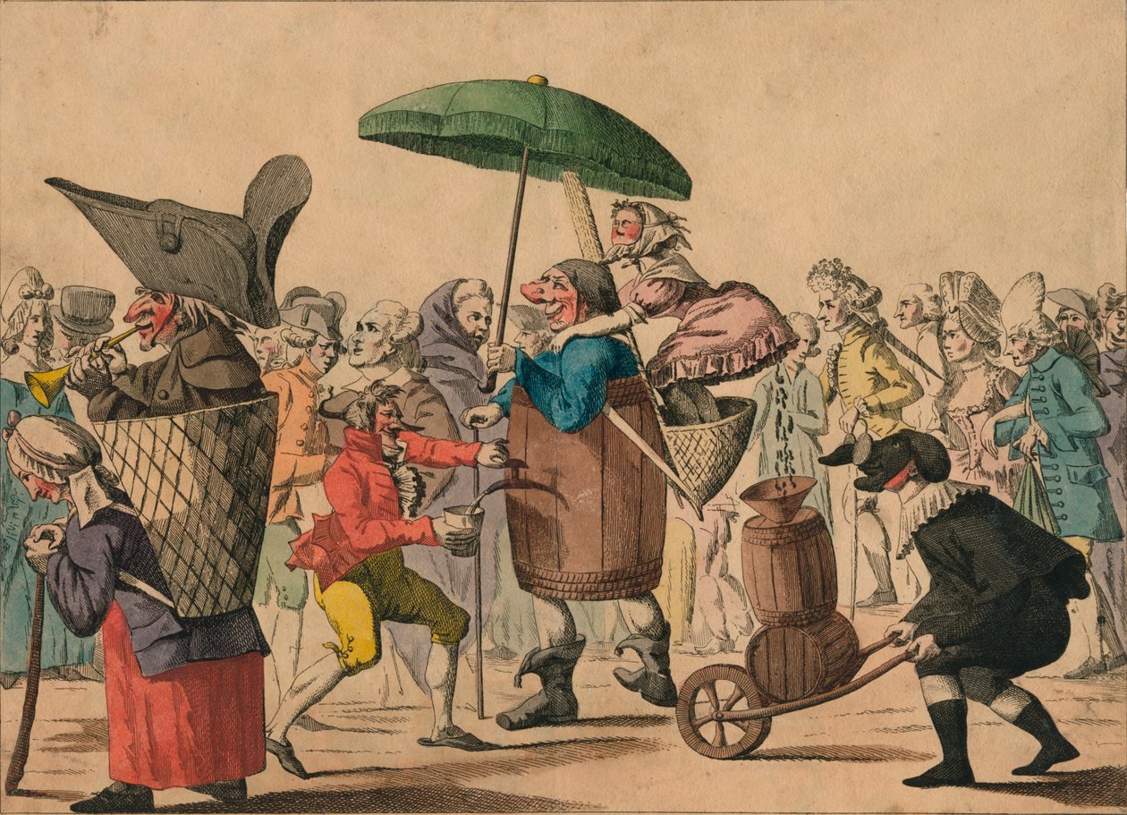 Folies De Carnaval, slutningen af det 18.-begyndelsen af det 19. århundrede. af Unbekannt