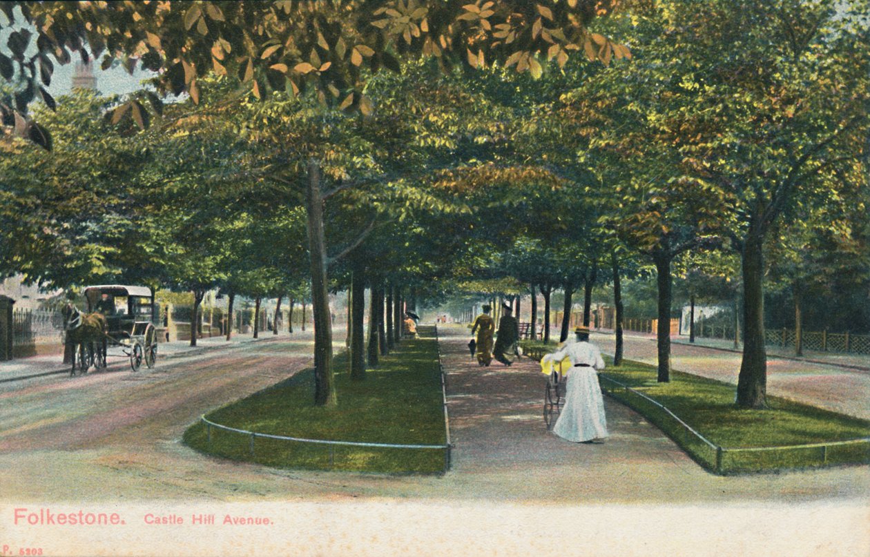 Folkesten. Castle Hill Avenue, slutningen af det 19.-begyndelsen af det 20. århundrede af Unbekannt