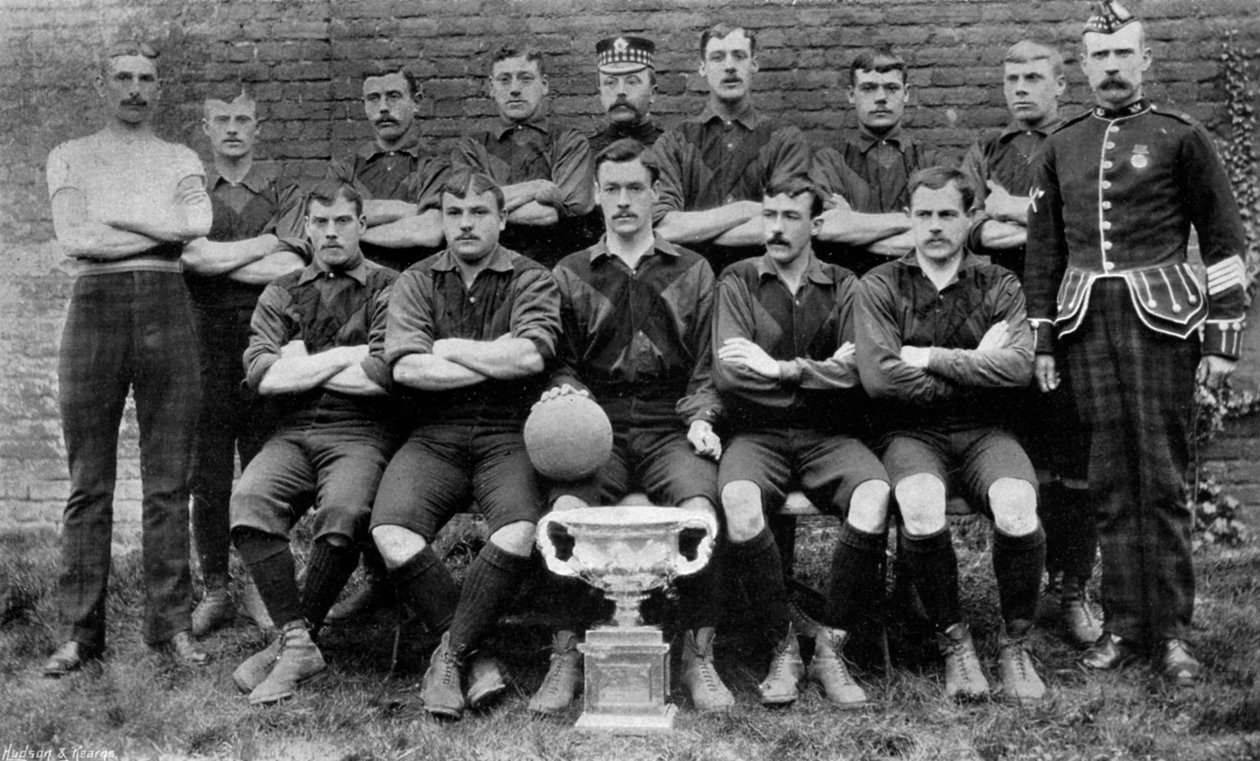 Fodboldhold fra 1st Royal Scots Lothian Regiment, 1896 af Unbekannt