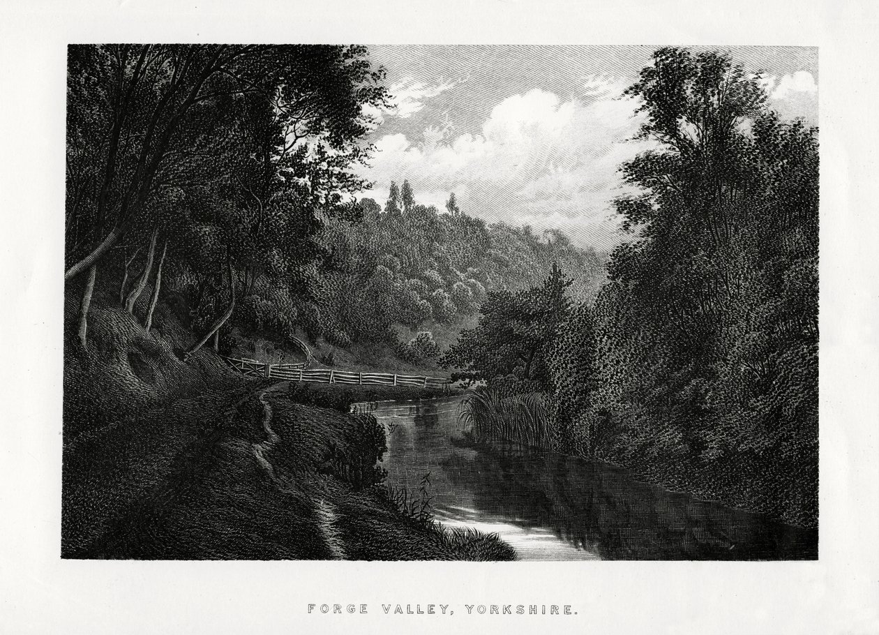 Forge Valley, Yorkshire, 1896 af Unbekannt