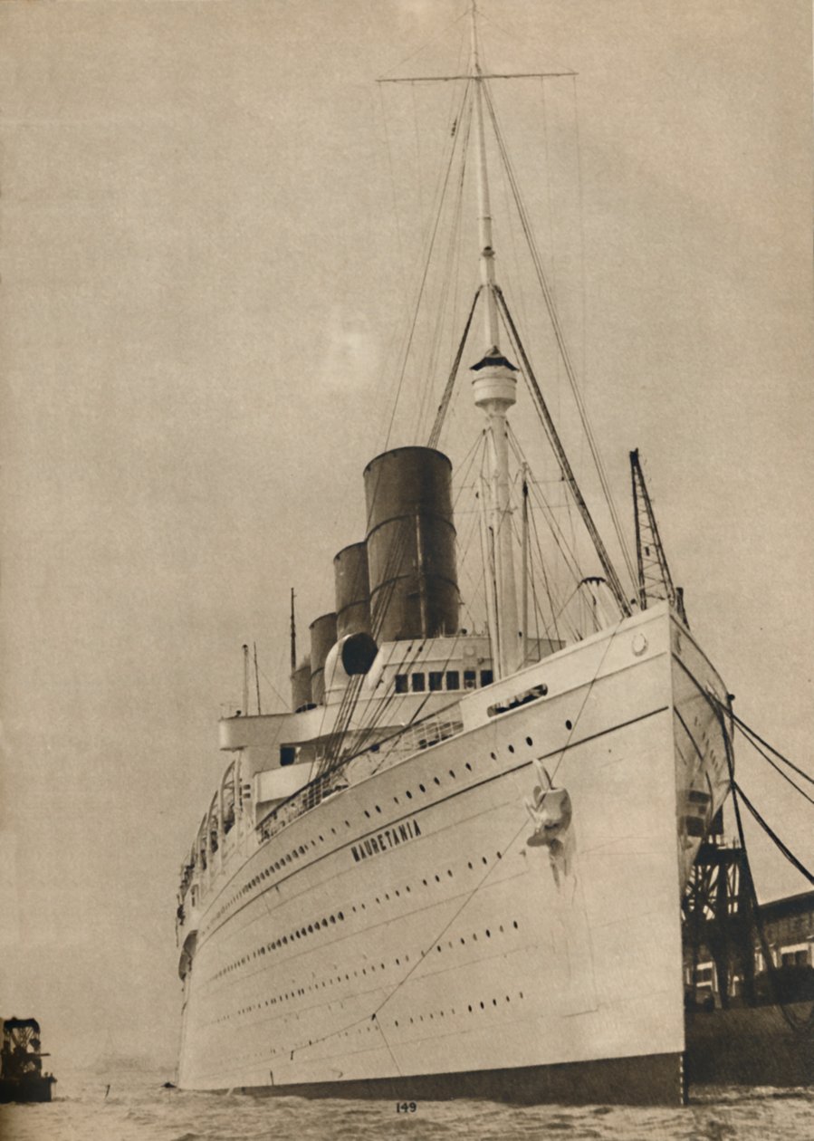 Tidligere dronning af havet, R,M.S. Mauretanien fra Cunard White Star Line, 1936 af Unbekannt