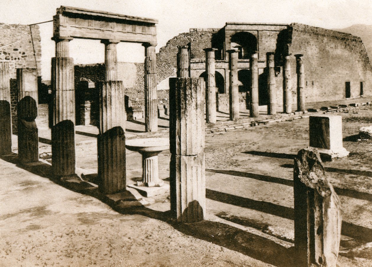 Trekantet forum, Pompeji, Italien, omkring 1900-tallet af Unbekannt