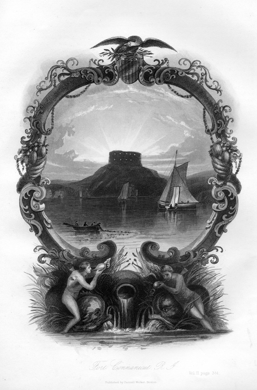 Fort Connanicut, Rhode Island, 1855 af Unbekannt