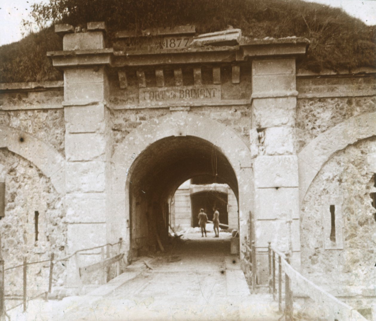 Fort de Brimont, Reims, Nordfrankrig, c1914-c1918 af Unbekannt