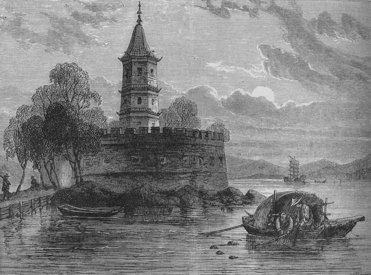Fort ved Peiho-floden, c1880 af Unbekannt