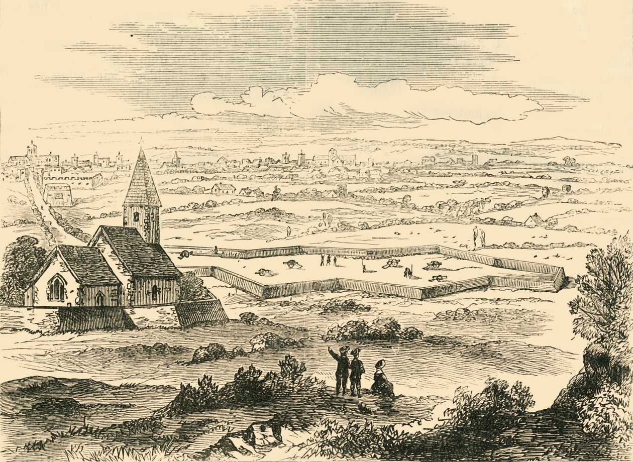 Befæstninger af Old St. Pancras, c1876. af Unbekannt