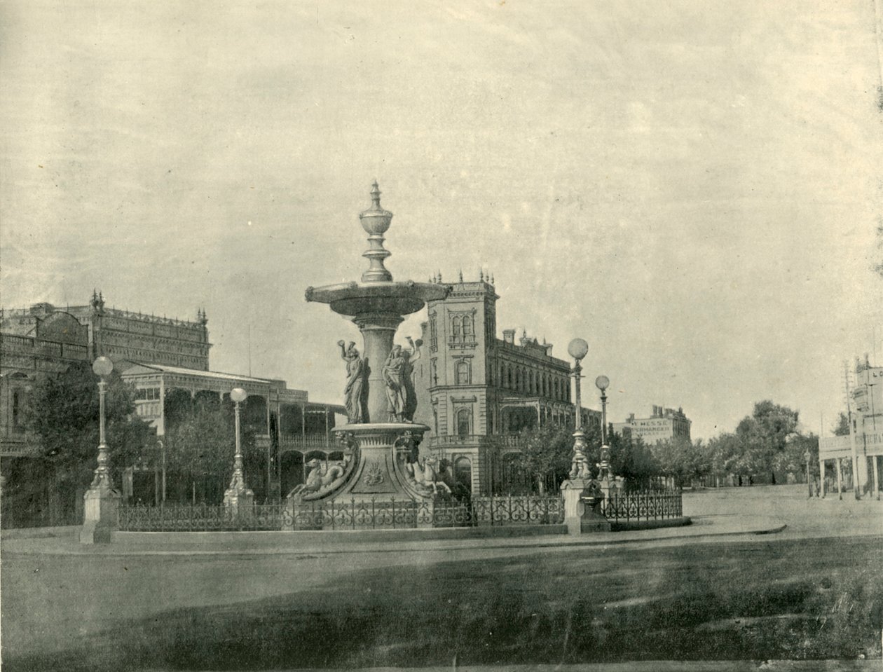 Fountain, Pall Mall, Bendigo, 1901. af Unbekannt