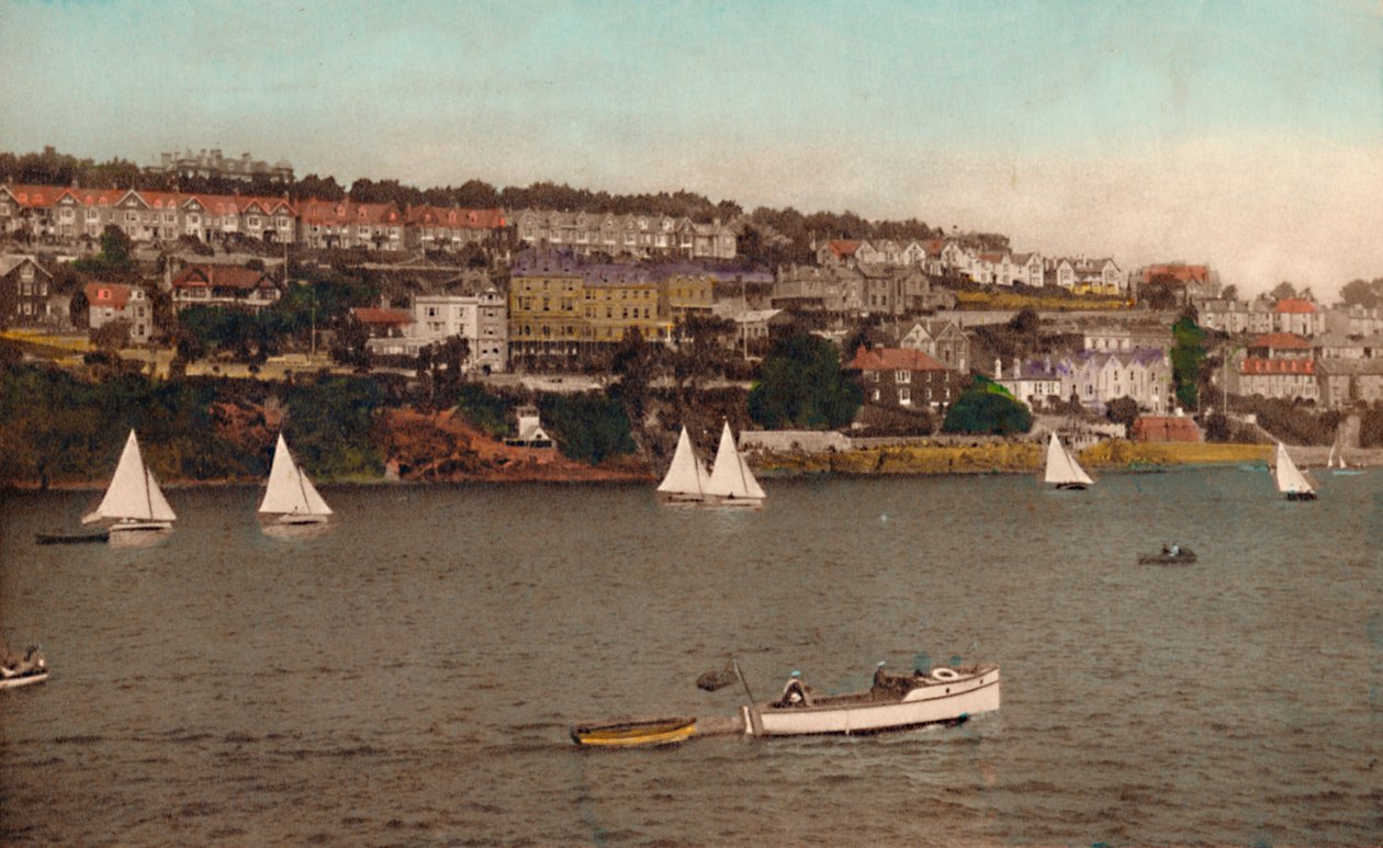 Fowey fra Polruan, c1930 af Unbekannt