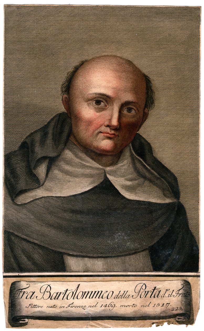 Fra Bartolomeo della Porta, florentinsk renæssancekunstner af Unbekannt