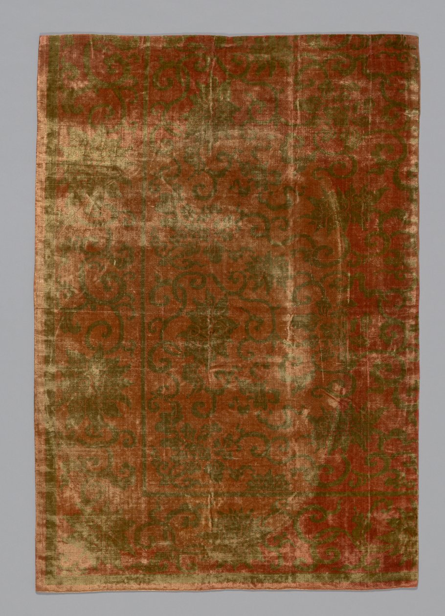 Fragmentmøbelstof, Kina, Qing-dynastiet 1644-1911, 17751850. af Unbekannt