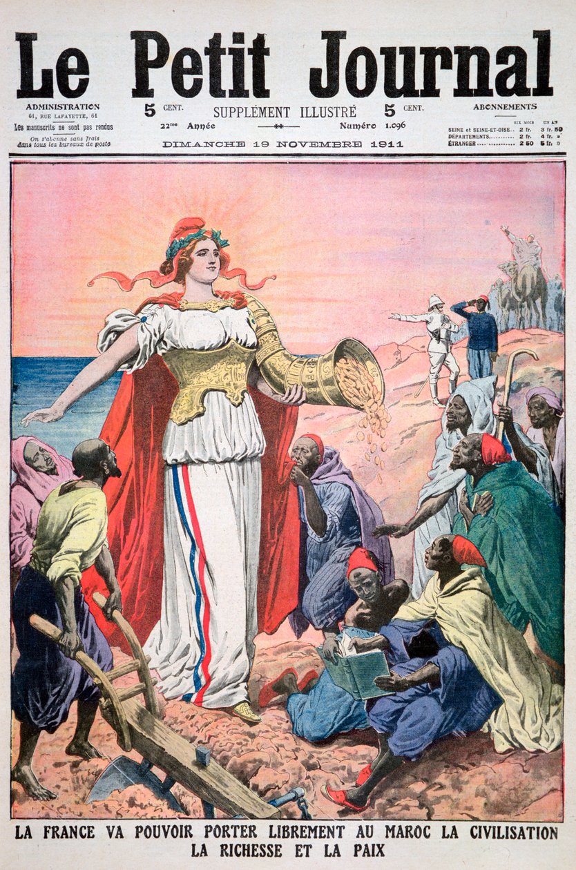 Frankrig leverede civilisation, rigdom og fred til Marokko, 19. november 1911 af Unbekannt