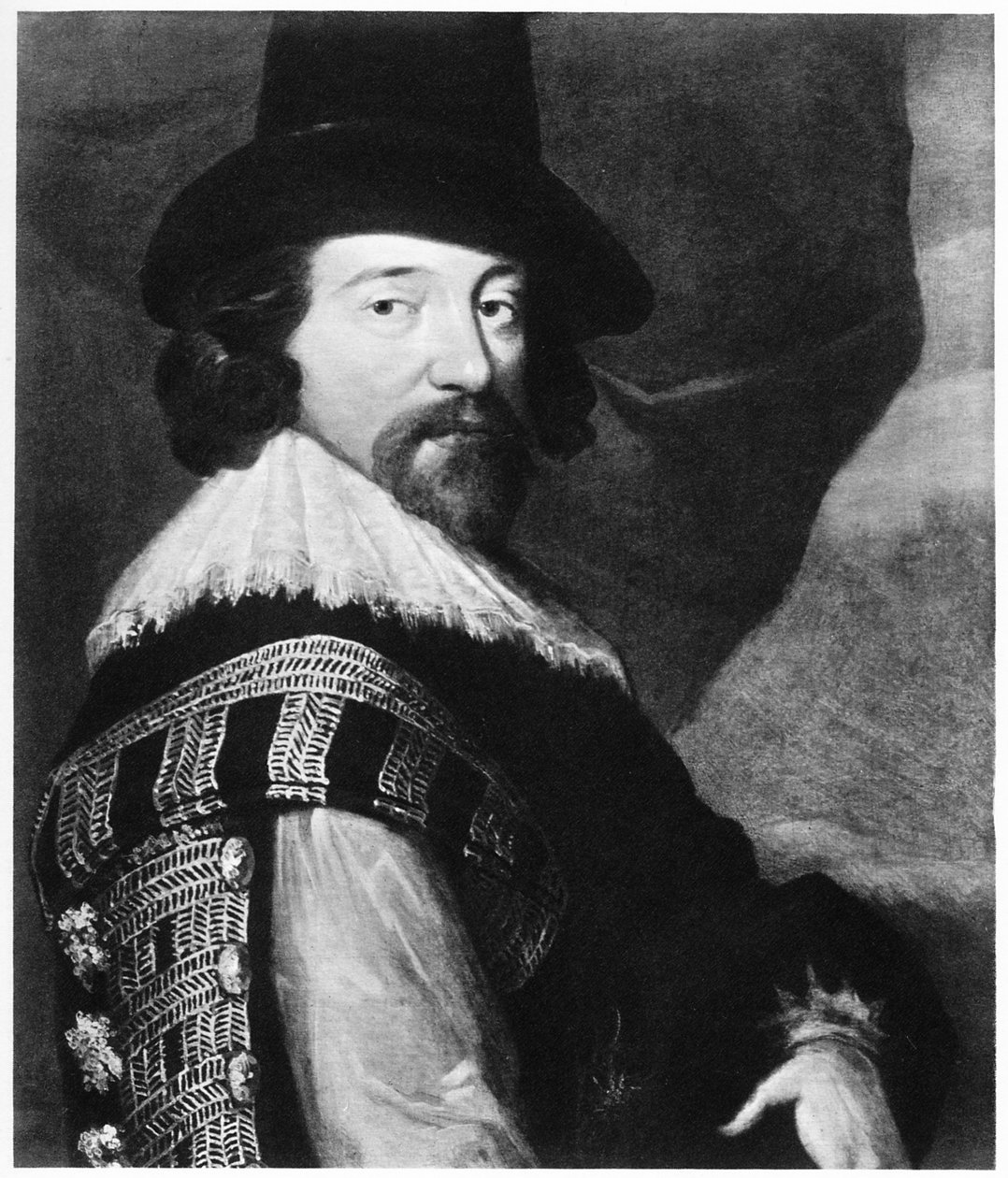Francis Bacon, 1. Viscount St Albans, engelsk filosof, statsmand og essayist, 19t af Unbekannt