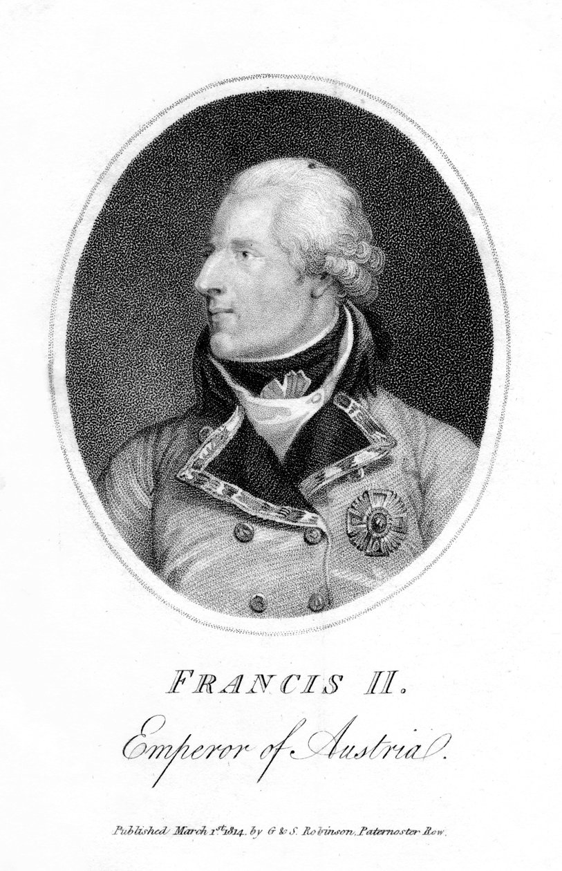 Frans II, hellig romersk kejser, 1814 af Unbekannt
