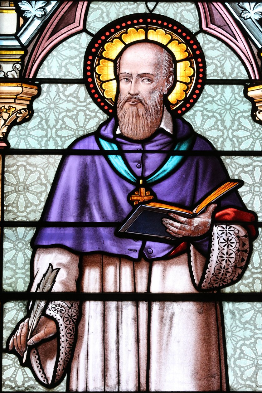 Francis de Sales. Han blev kendt for sin dybe tro og sin blide tilgang til de religiøse opdelinger i sit land som følge af den protestantiske reformation, Monnetier-Mornex, Frankrig af Unbekannt