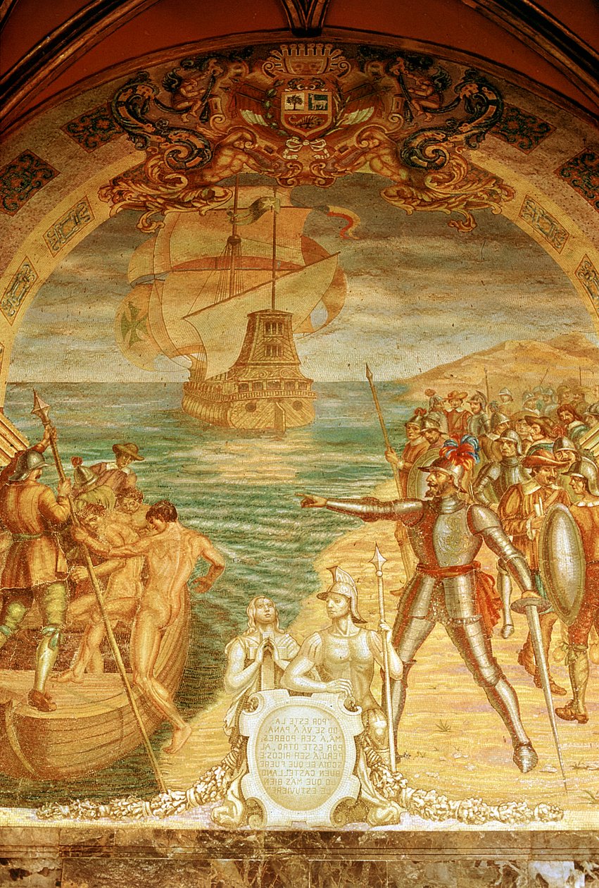 Francisco Pizarro c1478-1541, spansk conquistador af Unbekannt