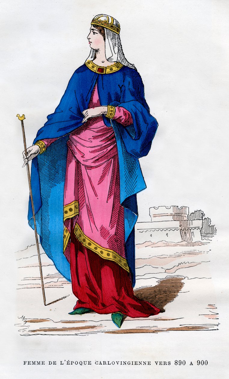 Frankisk kvinde fra karolingernes tid, 890-900 1882-1884 af Unbekannt