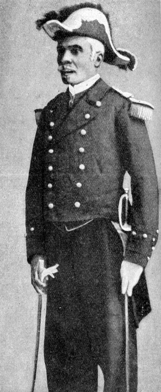 François C. Antoine Simon, præsident for Haiti, klædt ud som admiral, 1922 af Unbekannt