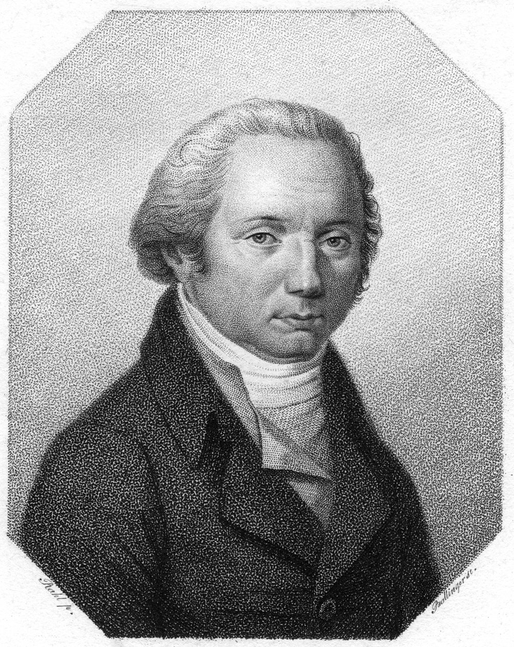 Franz Joseph Gall, tysk læge og grundlægger af frenologi, c1790 af Unbekannt