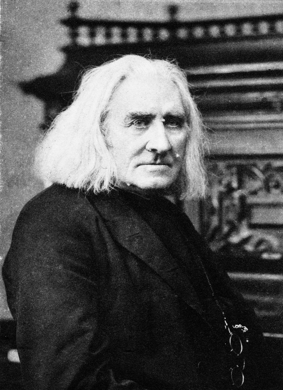 Franz Liszt, ungarsk pianist og komponist, slutningen af det 19. århundrede af Unbekannt