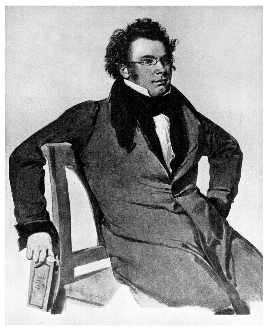 Franz Peter Schubert, østrigsk komponist, 1825 1956 af Unbekannt