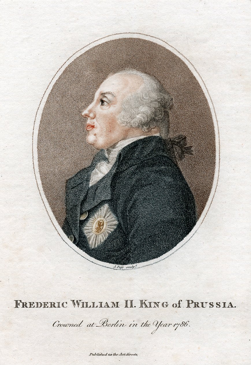 Frederik Vilhelm II, konge af Preussen, 1786-1797 c1810 af Unbekannt