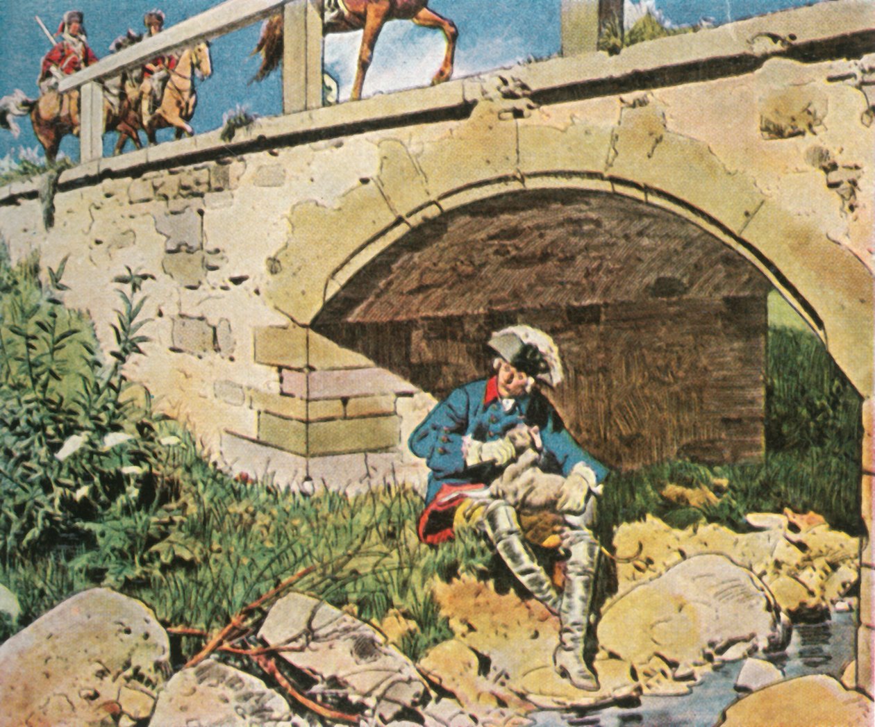 Frederik den Store unddrager sig tilfangetagelse, 1745, 1936. af Unbekannt