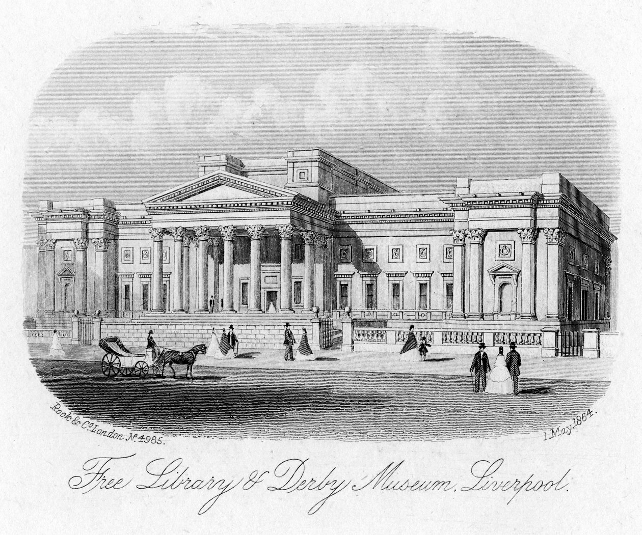 Free Library and Derby Museum, Liverpool, 1. maj 1864 af Unbekannt