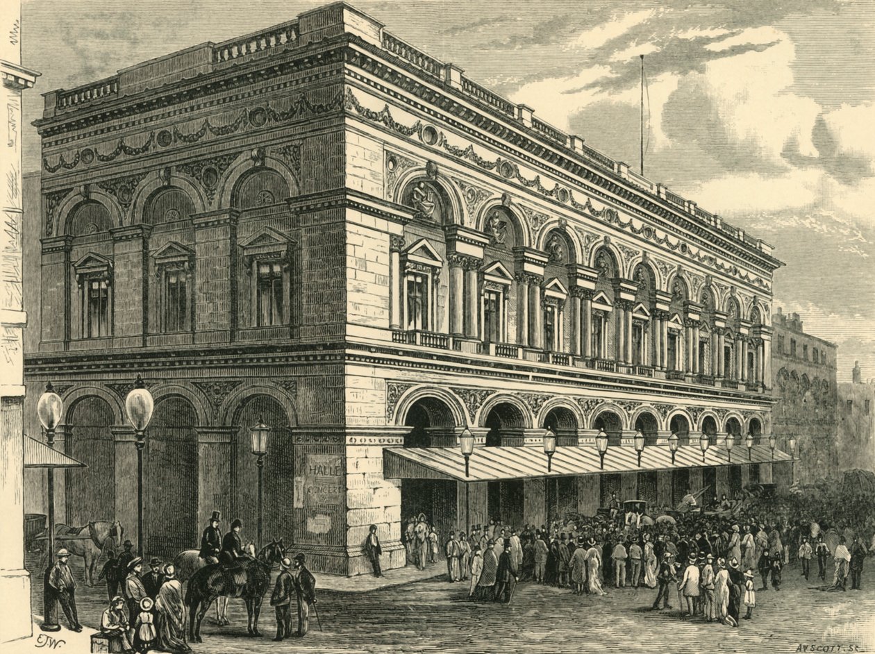 Free Trade Hall, Manchester, 1898. af Unbekannt