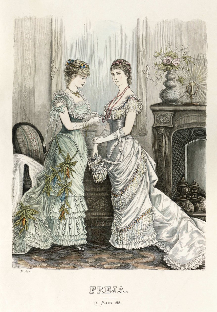 Freja- illustreret skandinavisk modeblad 1881, illustration nr. 6 af Unbekannt
