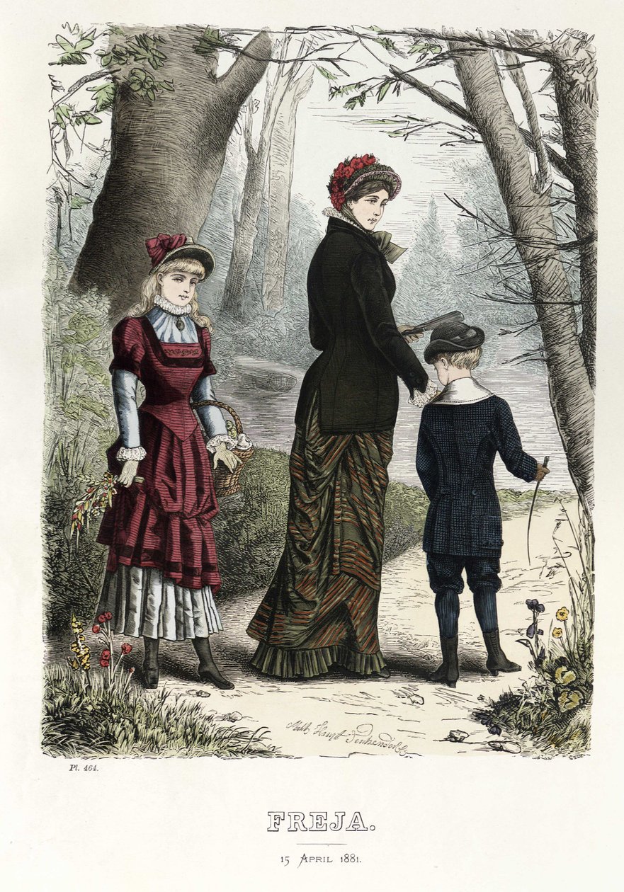 Freja- illustreret skandinavisk modeblad 1881, illustration nr. 8 af Unbekannt