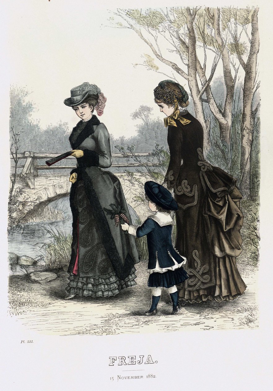 Freja- illustreret skandinavisk modeblad 1882, illustration nr. 21 af Unbekannt
