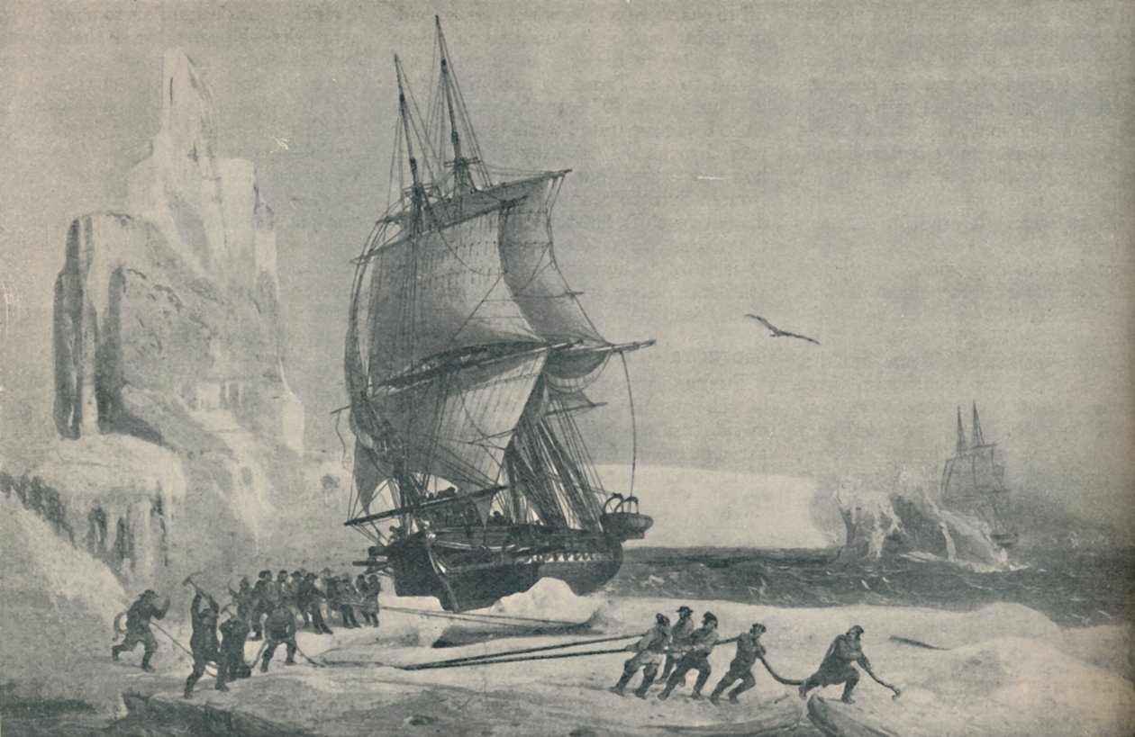 Fransk Antarktis ekspedition under kaptajn JSC Dumont dUrville, august 1833, 1937 af Unbekannt