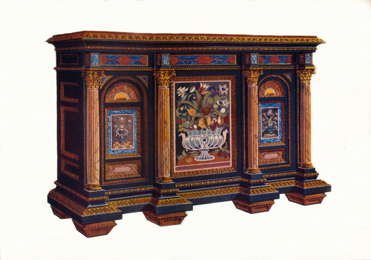 Fransk kabinet for arkitektonisk design, c1792, 1905 af Unbekannt