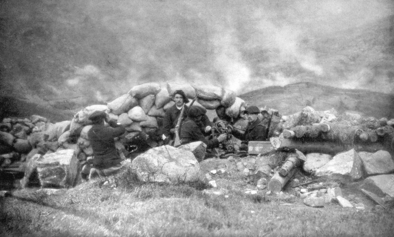 Franske Chasseurs Alpins kæmper i Alsace, juni 1915, 1926 af Unbekannt