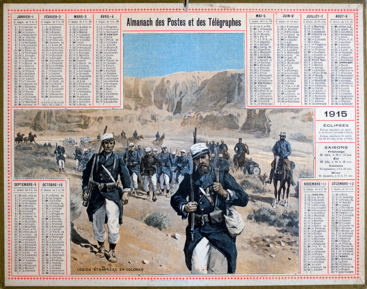 Fransk Fremmedlegion, 1915 af Unbekannt