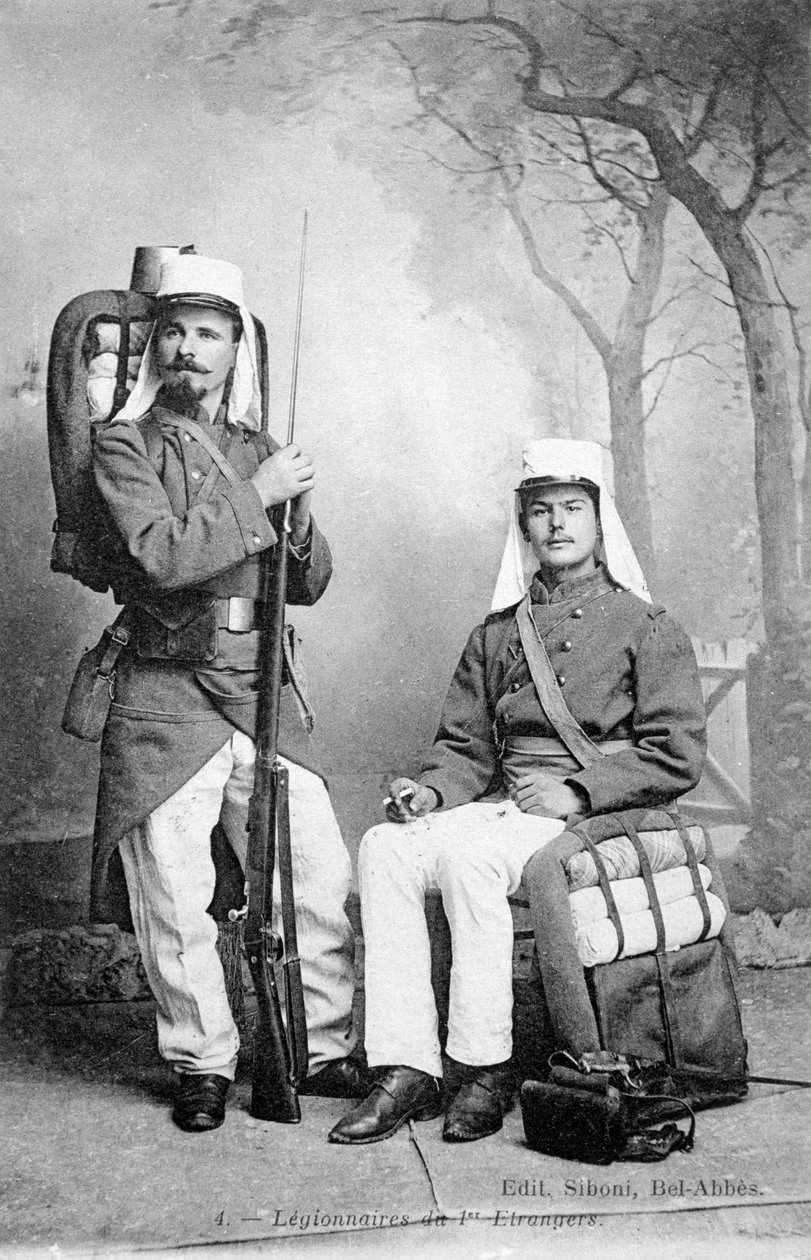 Franske fremmedlegionærer, Sidi Bel Abbes, Algeriet, 1915 af Unbekannt