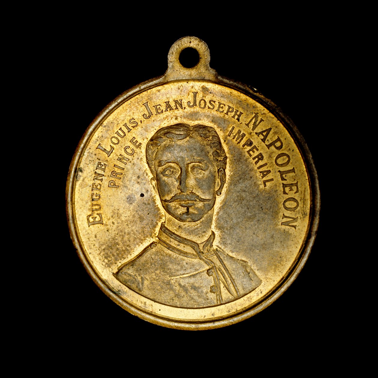 Fransk medalje, der skildrer Prince Imperial Eugene Louis Jean Joseph Napoleon (foto) af Unbekannt