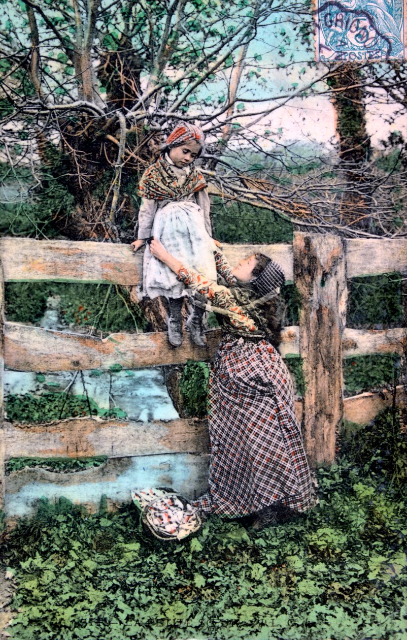 Fransk postkort, c1900 af Unbekannt