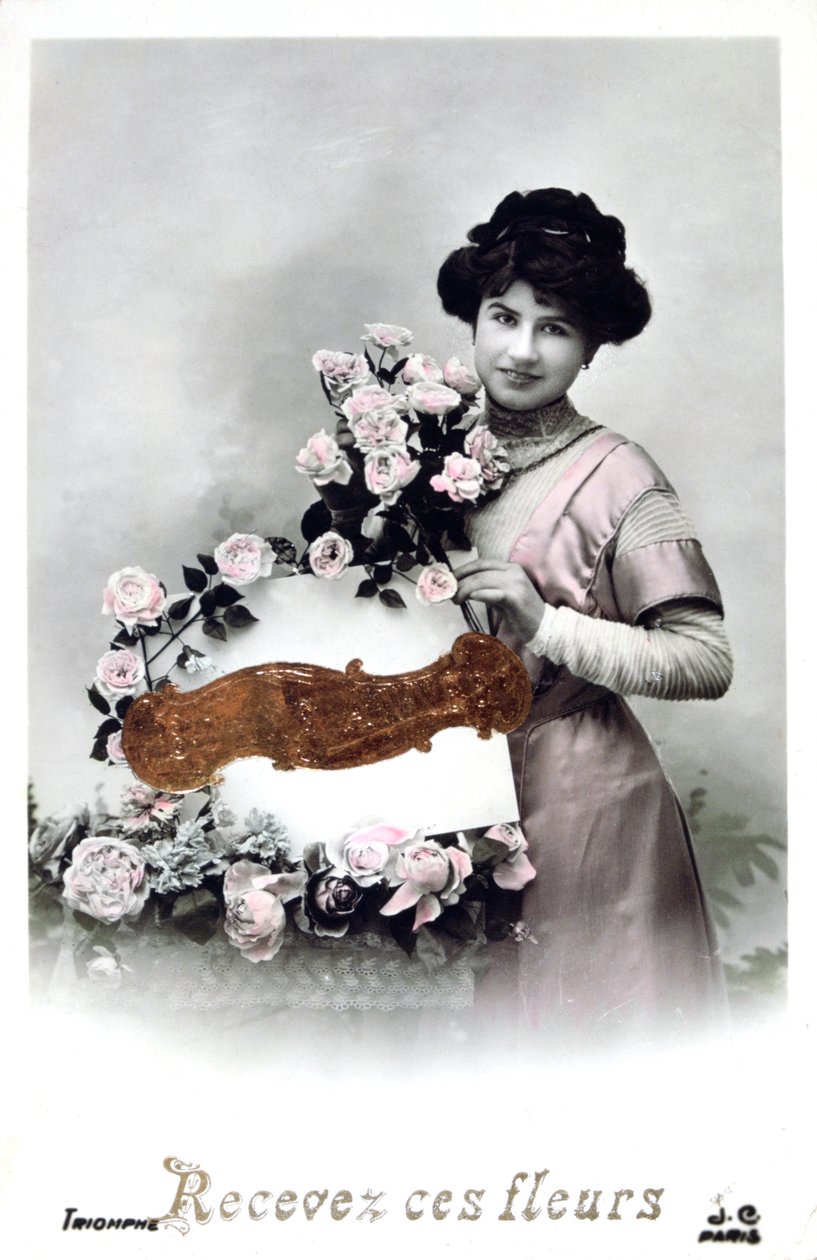 Fransk postkort, c1900 af Unbekannt