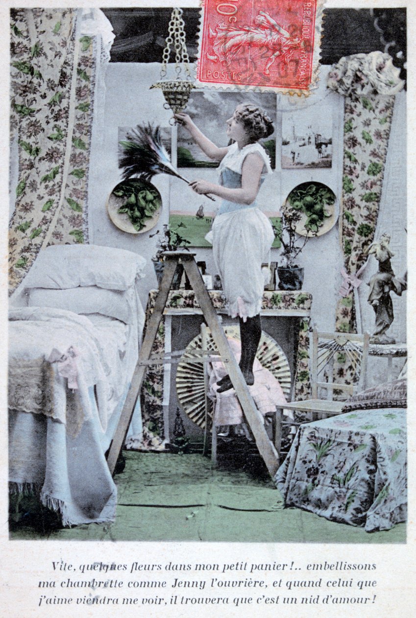 Fransk postkort, c1900 af Unbekannt