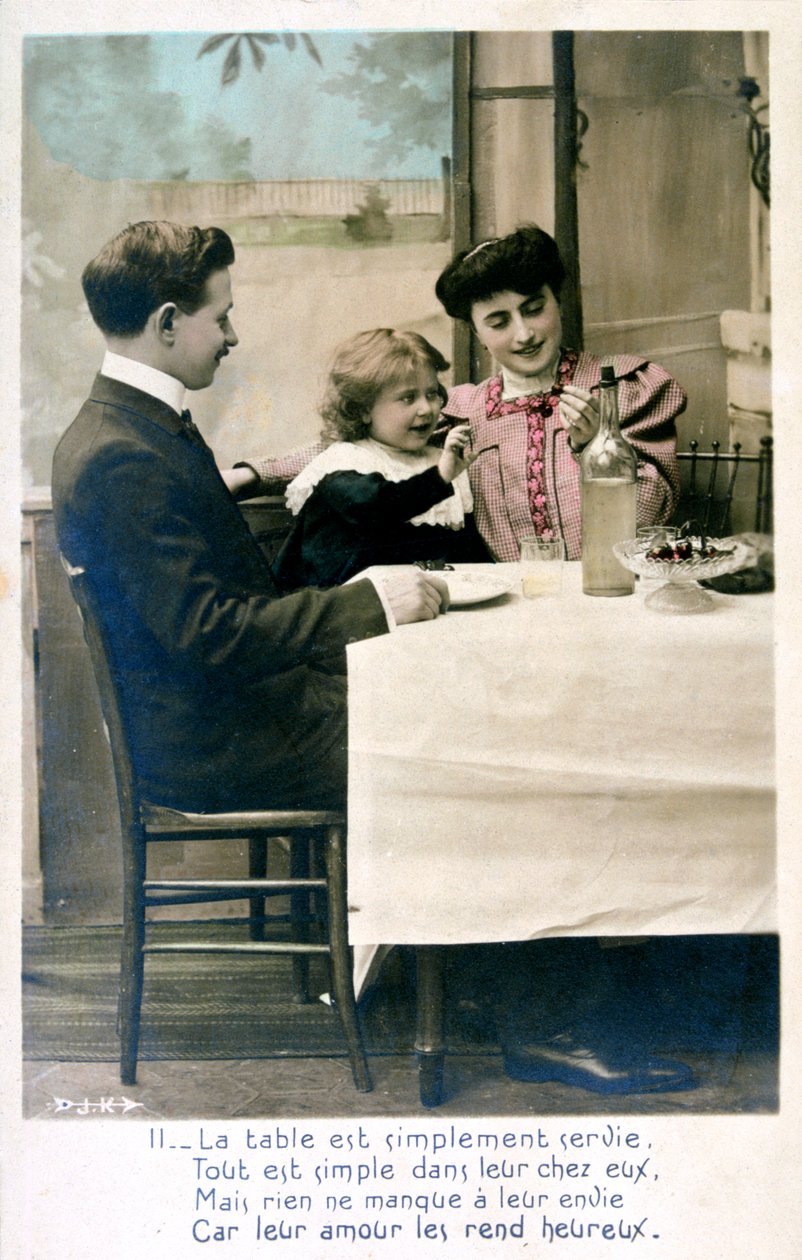 Fransk postkort, c1900 af Unbekannt