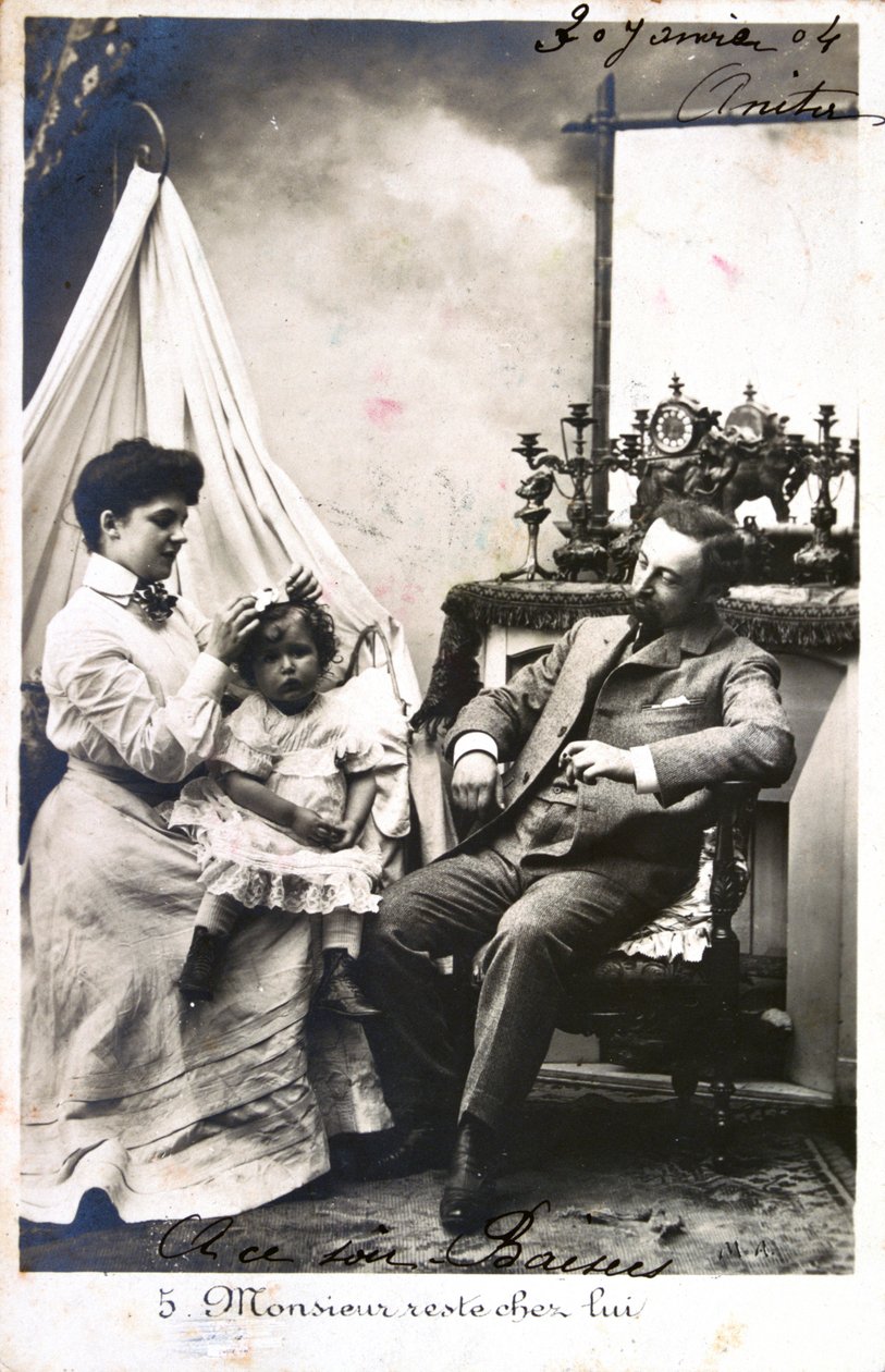 Fransk postkort, c1900 af Unbekannt