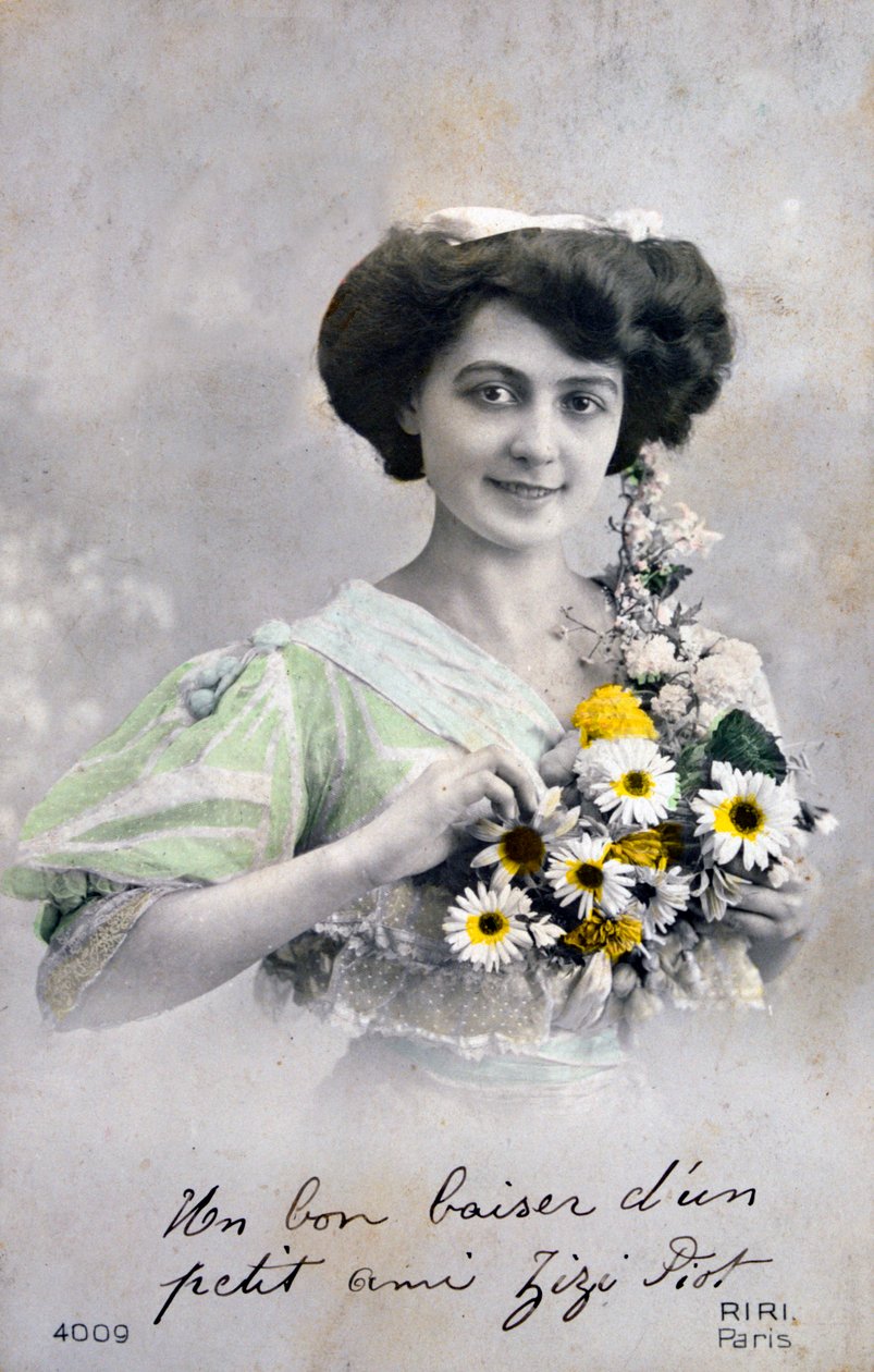 Fransk postkort, c1900 af Unbekannt