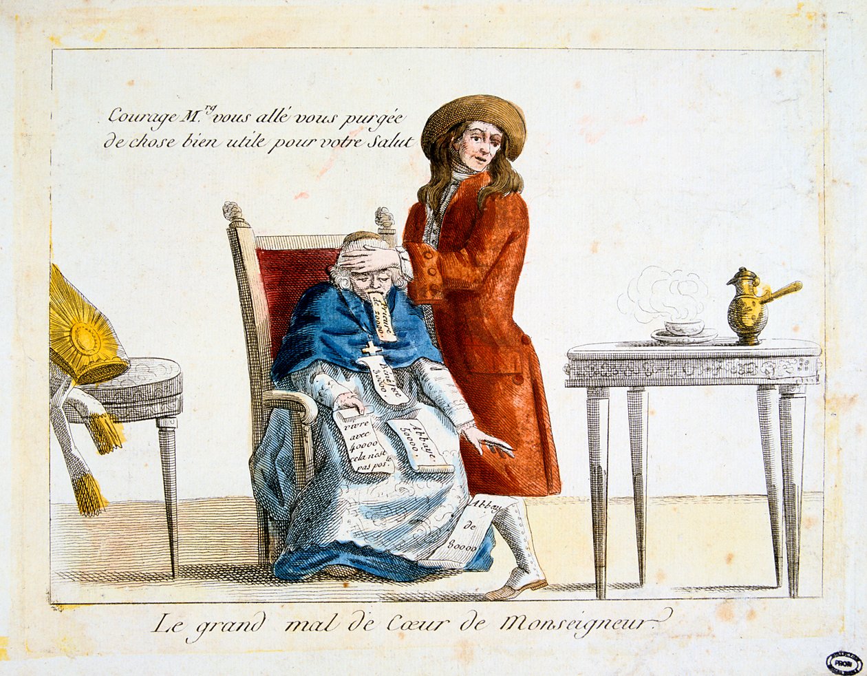 Franske revolution 1789: anti-klerikalisme af Unbekannt