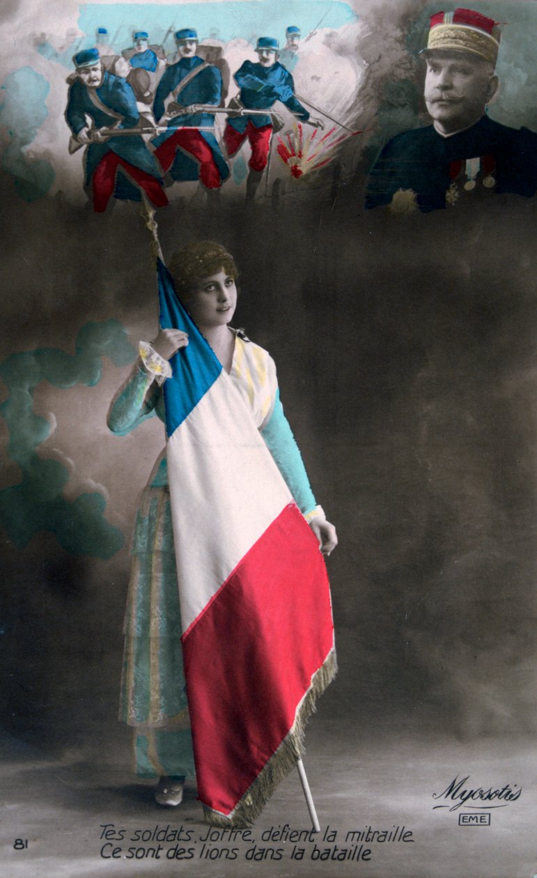Fransk postkort fra første verdenskrig, 1914-1918 af Unbekannt